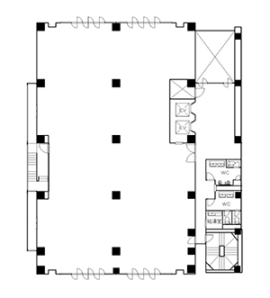 図2-3-2:オフィスビル基準階